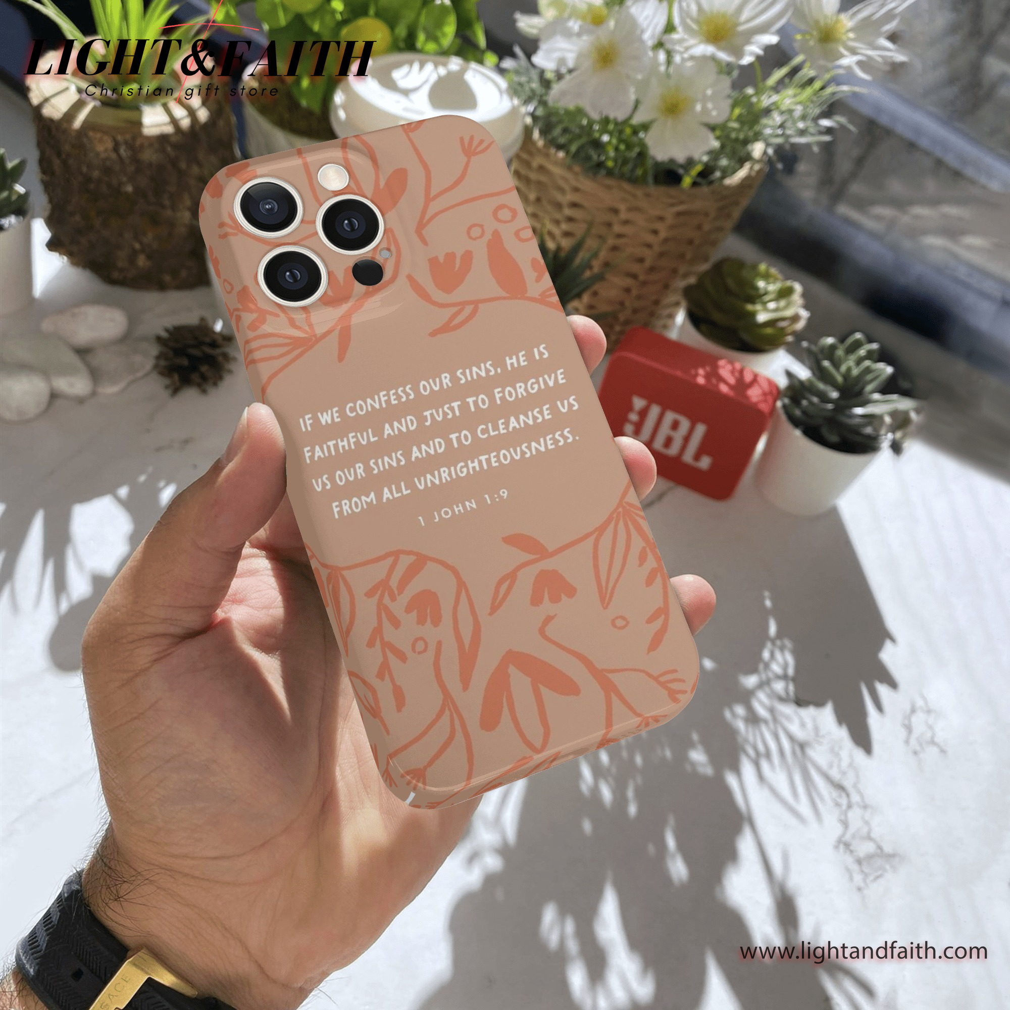 If We Confess Our Sins - 1 John 1:9 Phone Case, Christian Phone Case, Bible Verse Phone Case, Religious Gift, PCLAF13